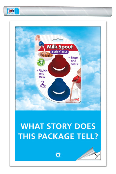 What Story Does This Package Tell (set of 4, BagStor, Bottle Ice, Milk Spout, Purse Rack)