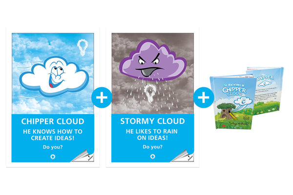 Chipper and Stormy Cloud (set of 2) + Chipper Book half off