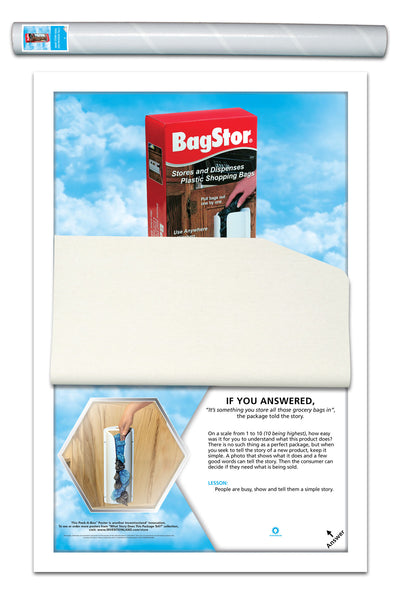 What Story Does This Package Tell (set of 4, BagStor, Bottle Ice, Milk Spout, Purse Rack)