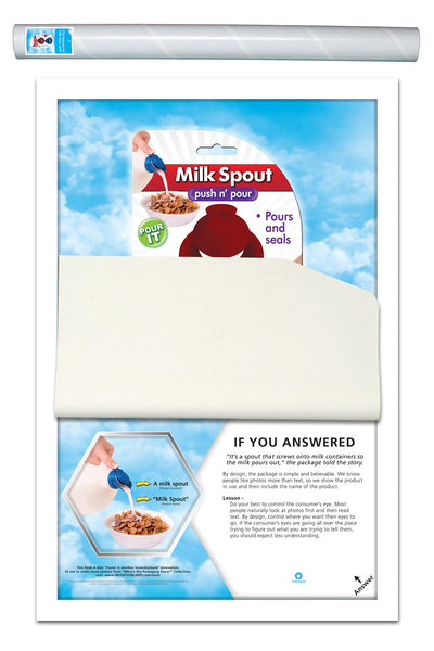 What Story Does This Package Tell (set of 4, BagStor, Bottle Ice, Milk Spout, Purse Rack)