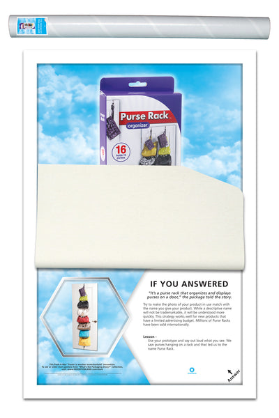 What Story Does This Package Tell (set of 4, BagStor, Bottle Ice, Milk Spout, Purse Rack)