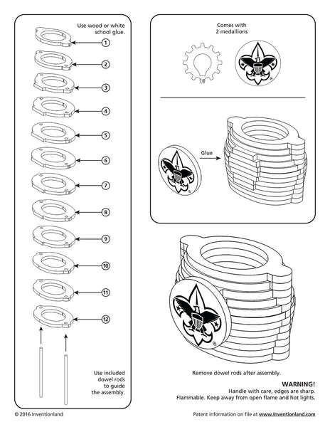 Boy Scout Neckerchief Slide MakerKit™ (250 qt.)